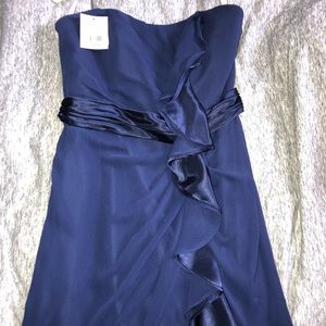 David’s Bridal Strapless Bridesmaid Dress